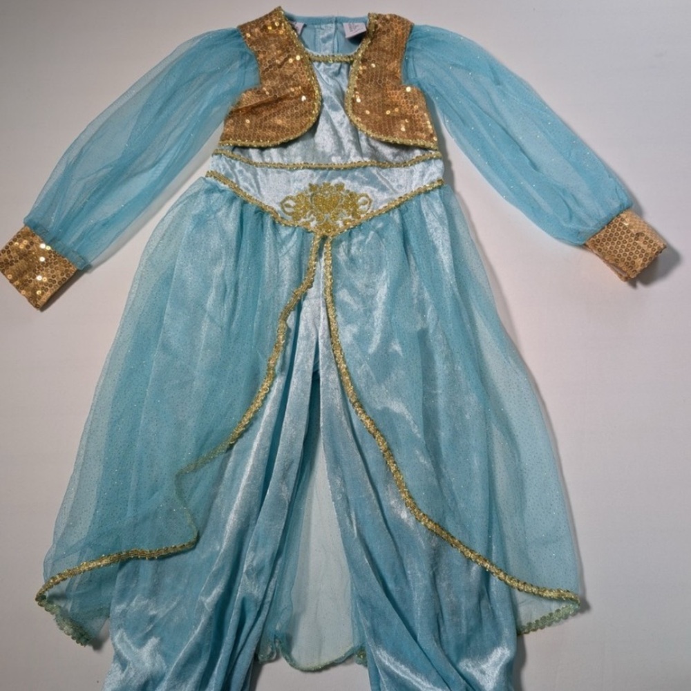 Kids Blue and Gold Princess Costume